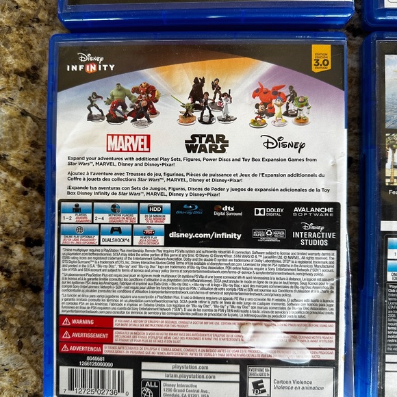 PS4 Video Games Lego Jurassic World, EASports, Disney Infinity, Grand Theft Auto - Picture 6 of 9